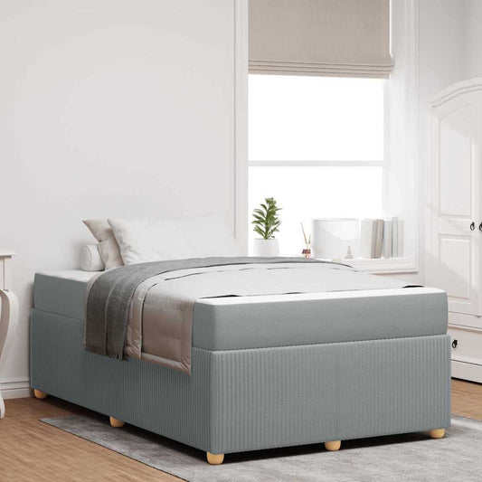 Struttura letto con materasso Grigio chiaro 120 x 190 cm - homemem39