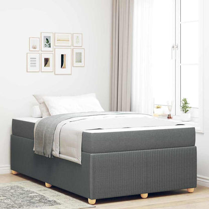 Struttura letto con materasso Grigio scuro 120 x 190 cm Tessuto - homemem39