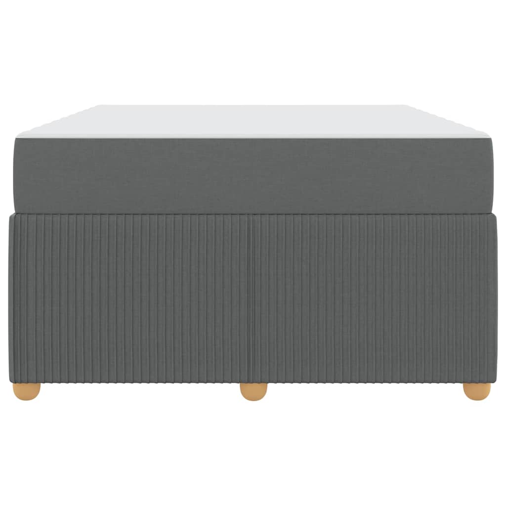 Struttura letto con materasso Grigio scuro 120 x 190 cm Tessuto - homemem39