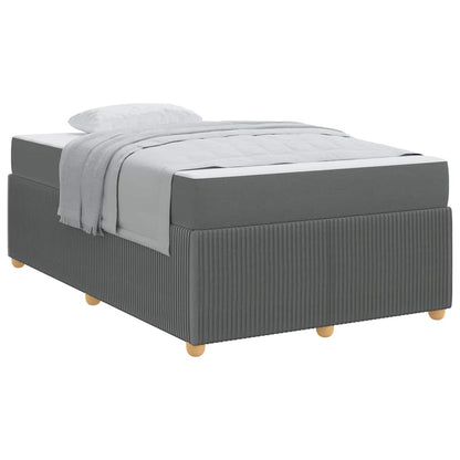Struttura letto con materasso Grigio scuro 120 x 190 cm Tessuto - homemem39