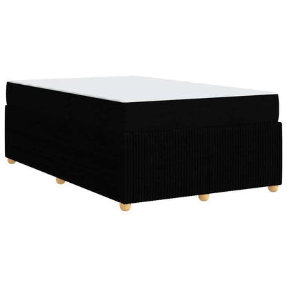 Struttura letto con materasso Nero 120 x 190 cm Tessuto