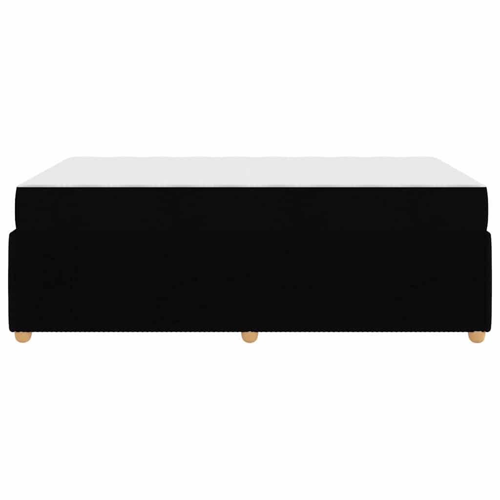 Struttura letto con materasso Nero 120 x 190 cm Tessuto