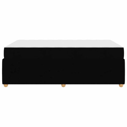 Struttura letto con materasso Nero 120 x 190 cm Tessuto