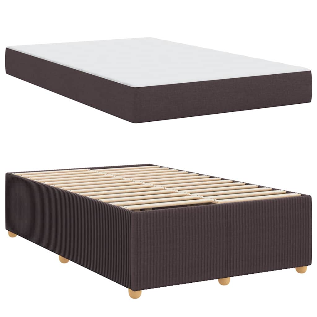 Struttura del letto Marrone Scuro 120 x 190 cm Tessuto | homemem39