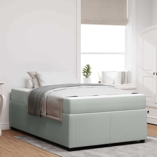 Struttura letto con materasso Grigio chiaro 120 x 190 cm