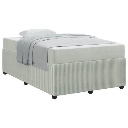 Struttura del letto Grigio chiaro 120 x 190 cm Tessuto | homemem39