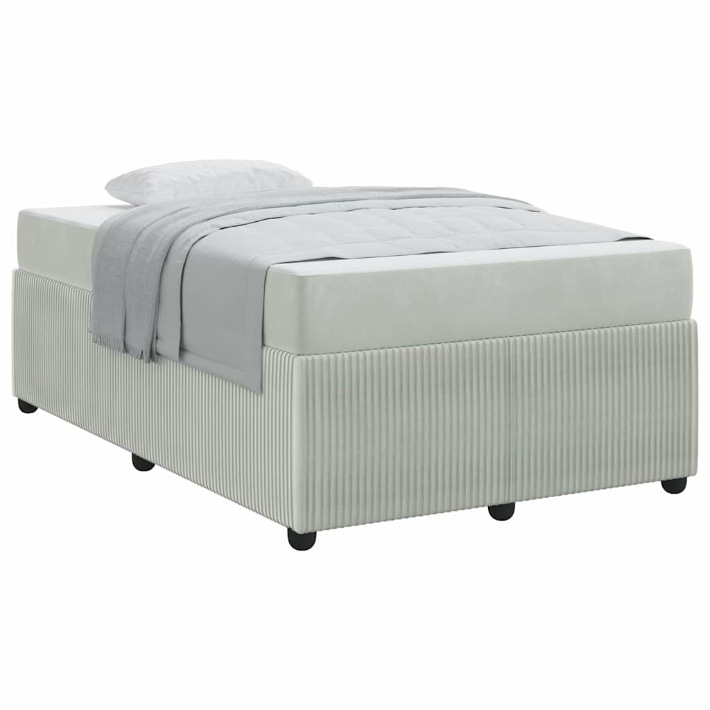 Struttura letto con materasso Grigio chiaro 120 x 190 cm