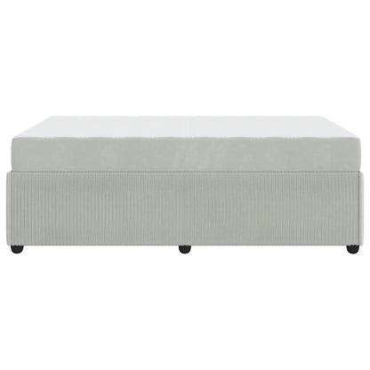 Struttura letto con materasso Grigio chiaro 120 x 190 cm