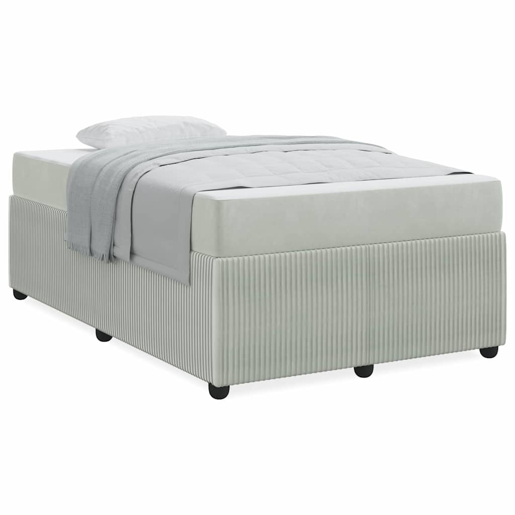 Struttura letto con materasso Grigio chiaro 120 x 190 cm