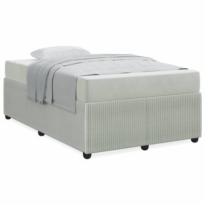 Struttura letto con materasso Grigio chiaro 120 x 190 cm