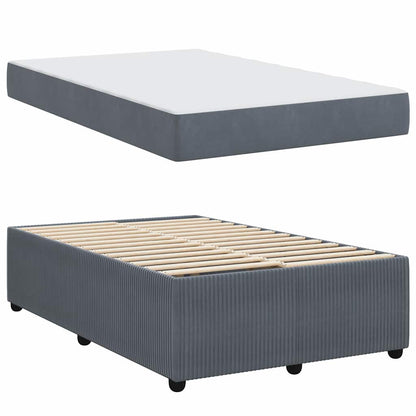 Struttura del letto Grigio scuro 120 x 190 cm Tessuto | homemem39
