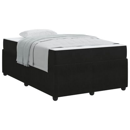 Struttura del letto con materasso Nero 120 x 190 cm Tessuto | homemem39