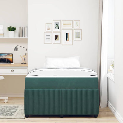 Struttura del letto Verde Scuro 120 x 190 cm Tessuto | homemem39