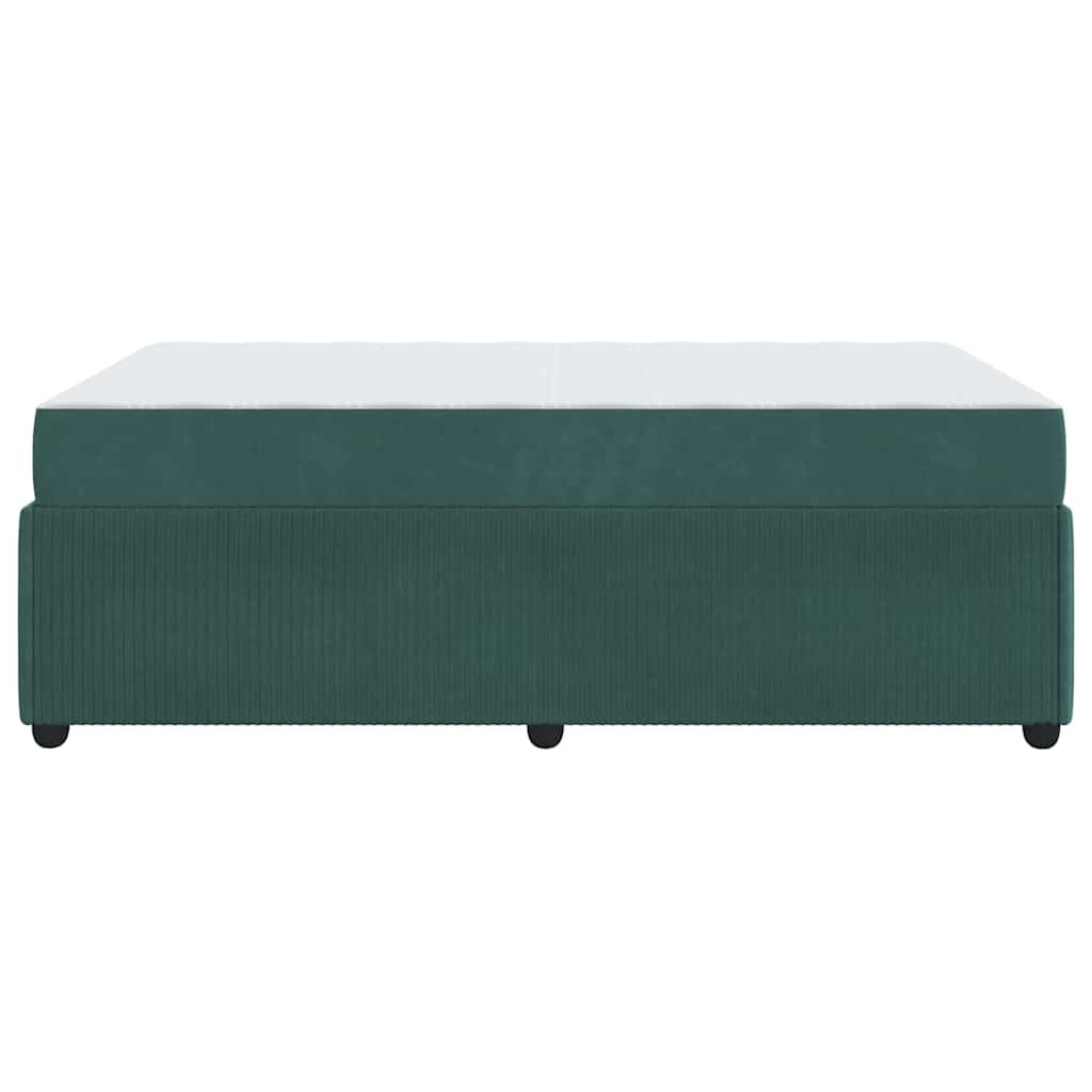 Struttura del letto Verde Scuro 120 x 190 cm Tessuto | homemem39