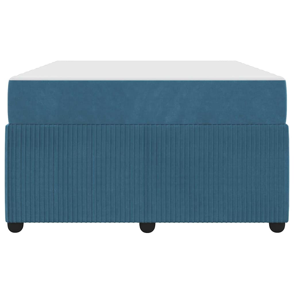 Struttura del letto con materasso Blu 120 x 190 cm Tessuto | homemem39