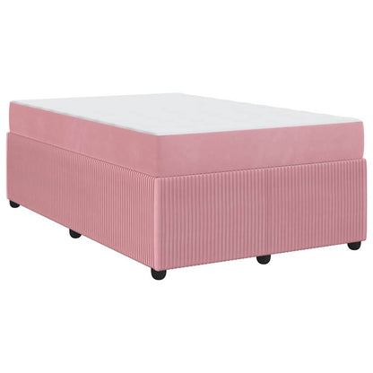 Struttura letto con materasso Rosa 120 x 190 cm Velluto