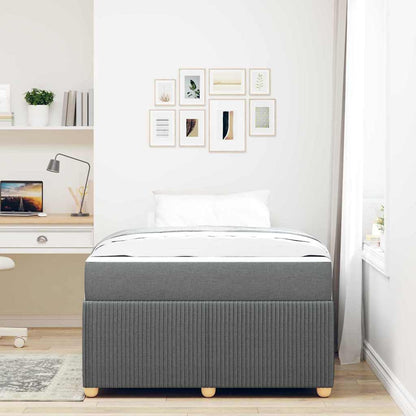 Struttura del letto Grigio scuro 120 x 200 cm Tessuto | homemem39