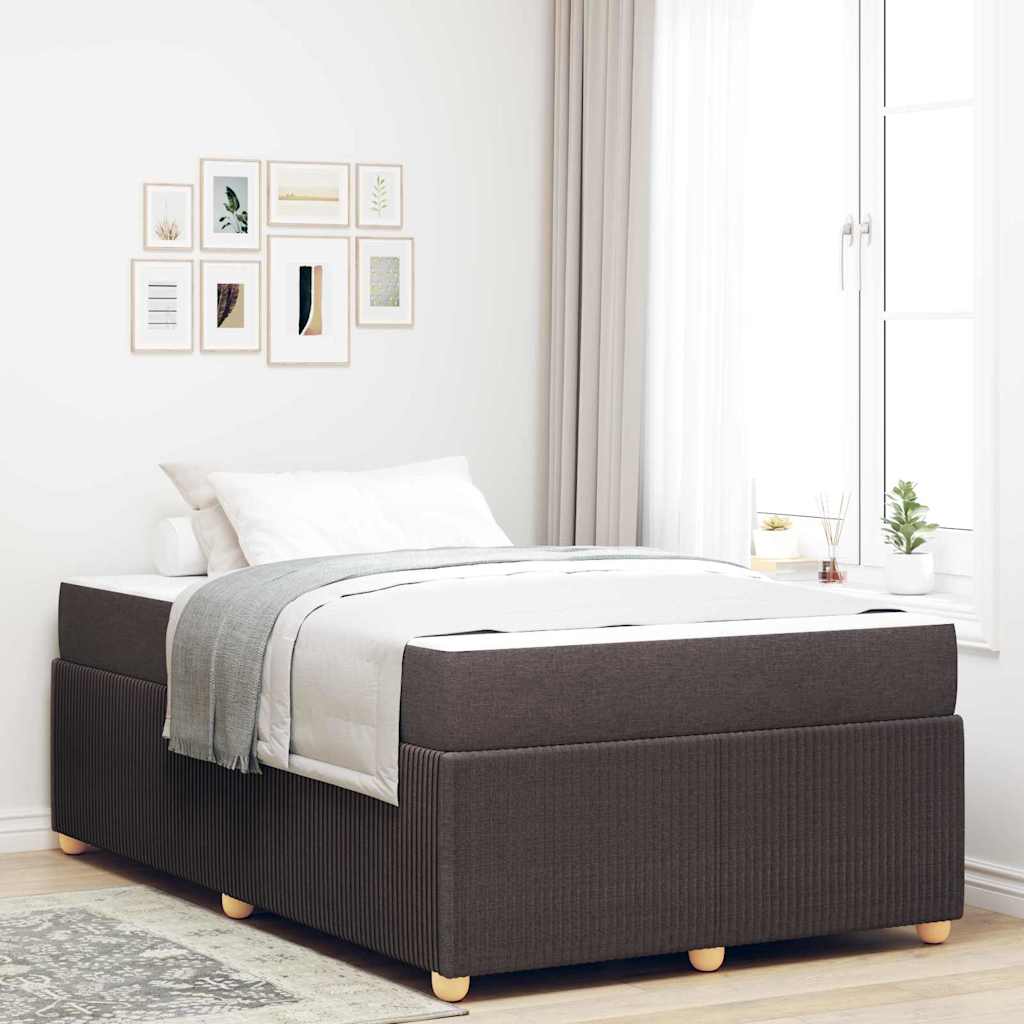 Struttura del letto Marrone Scuro 120 x 200 cm Tessuto | homemem39