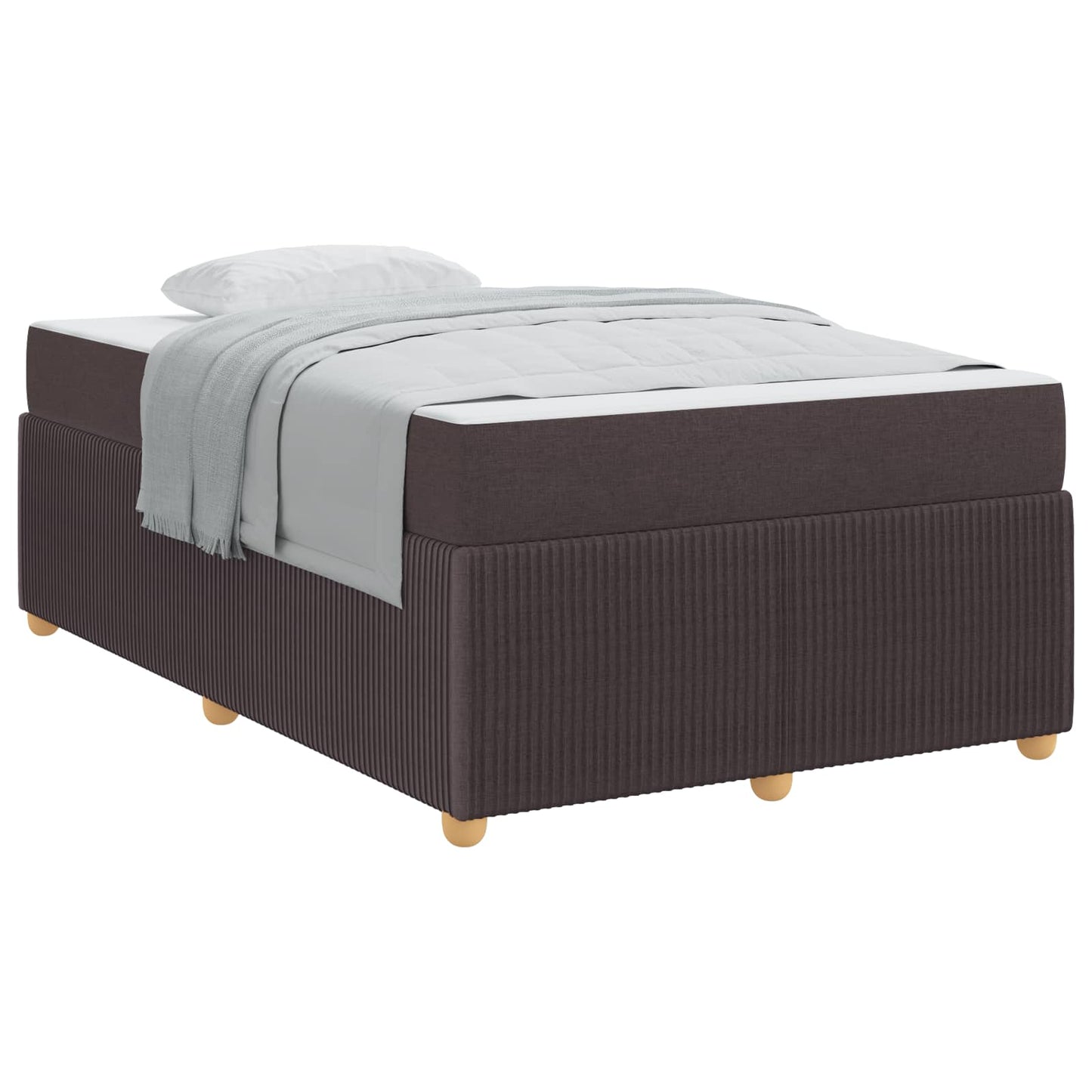 Struttura del letto Marrone Scuro 120 x 200 cm Tessuto | homemem39