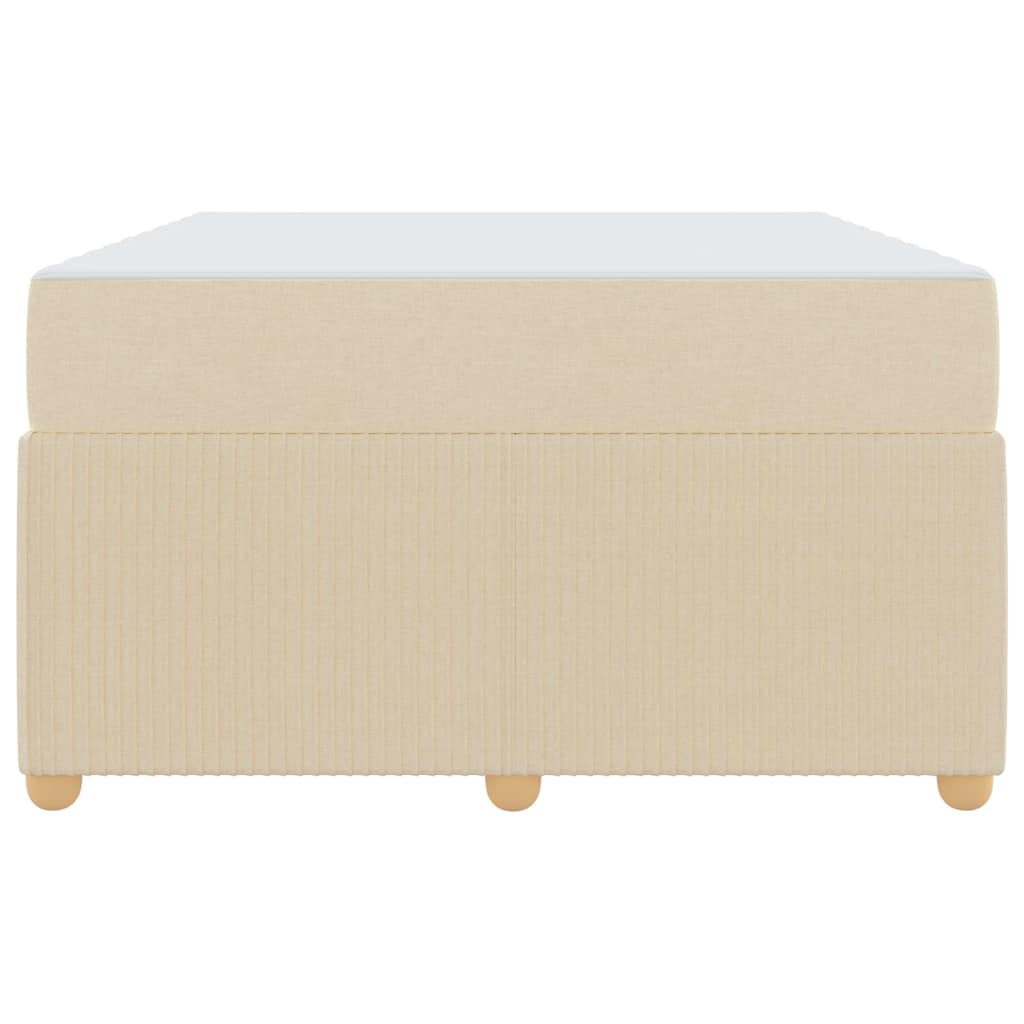 Struttura del letto con materasso Crema 120 x 200 cm Tessuto | homemem39