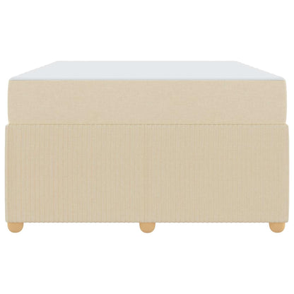 Struttura del letto con materasso Crema 120 x 200 cm Tessuto | homemem39