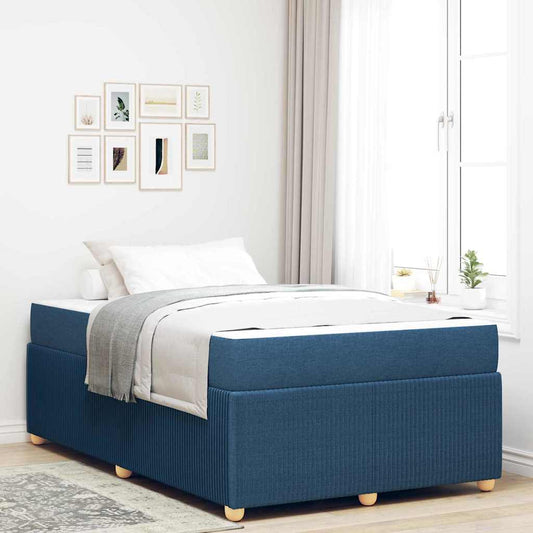 Struttura letto con materasso Blu 120 x 200 cm Tessuto