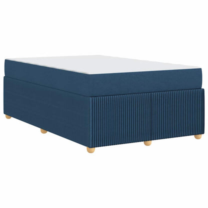 Struttura letto con materasso Blu 120 x 200 cm Tessuto