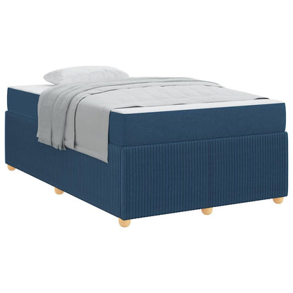 Struttura letto con materasso Blu 120 x 200 cm Tessuto