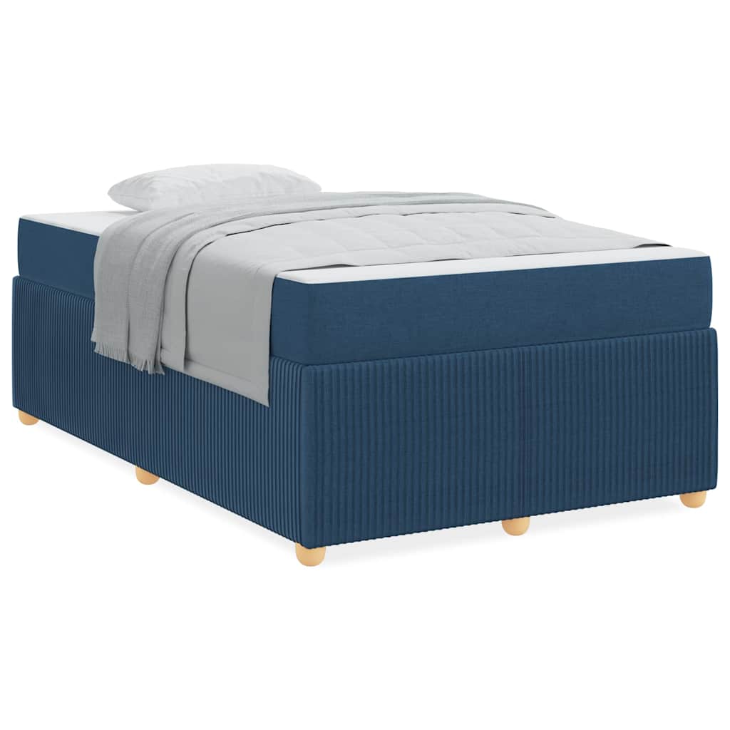Struttura letto con materasso Blu 120 x 200 cm Tessuto