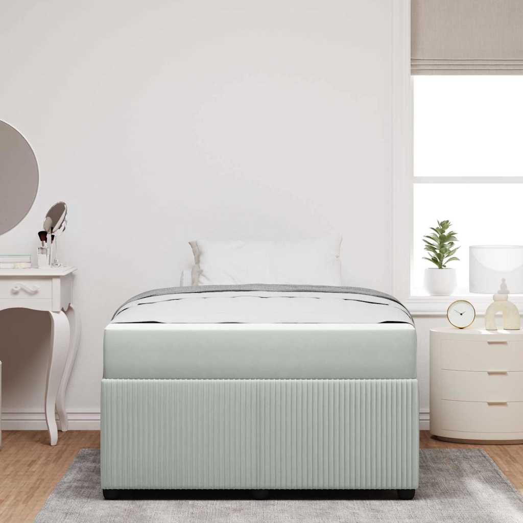 Struttura del letto Grigio chiaro 120 x 200 cm Tessuto | homemem39
