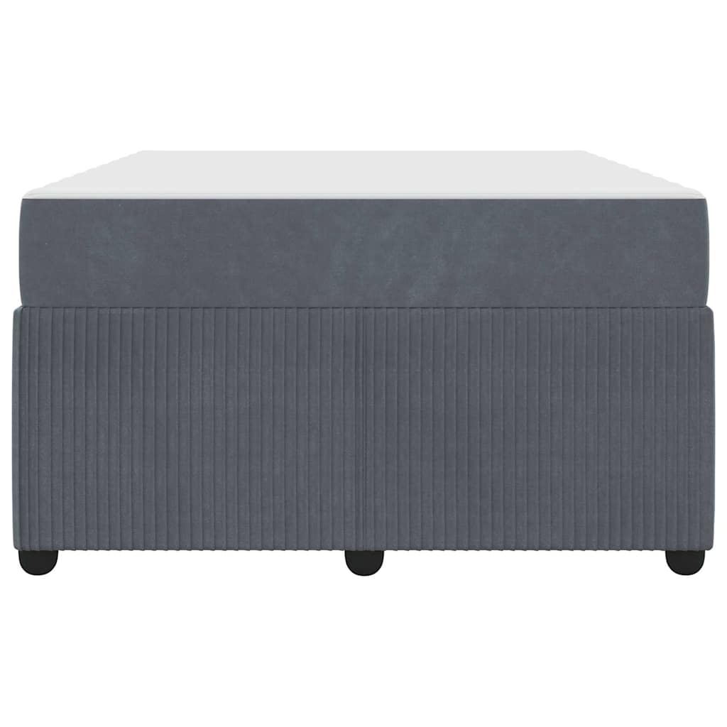 Struttura del letto Grigio scuro 120 x 200 cm Tessuto