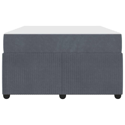 Struttura del letto Grigio scuro 120 x 200 cm Tessuto