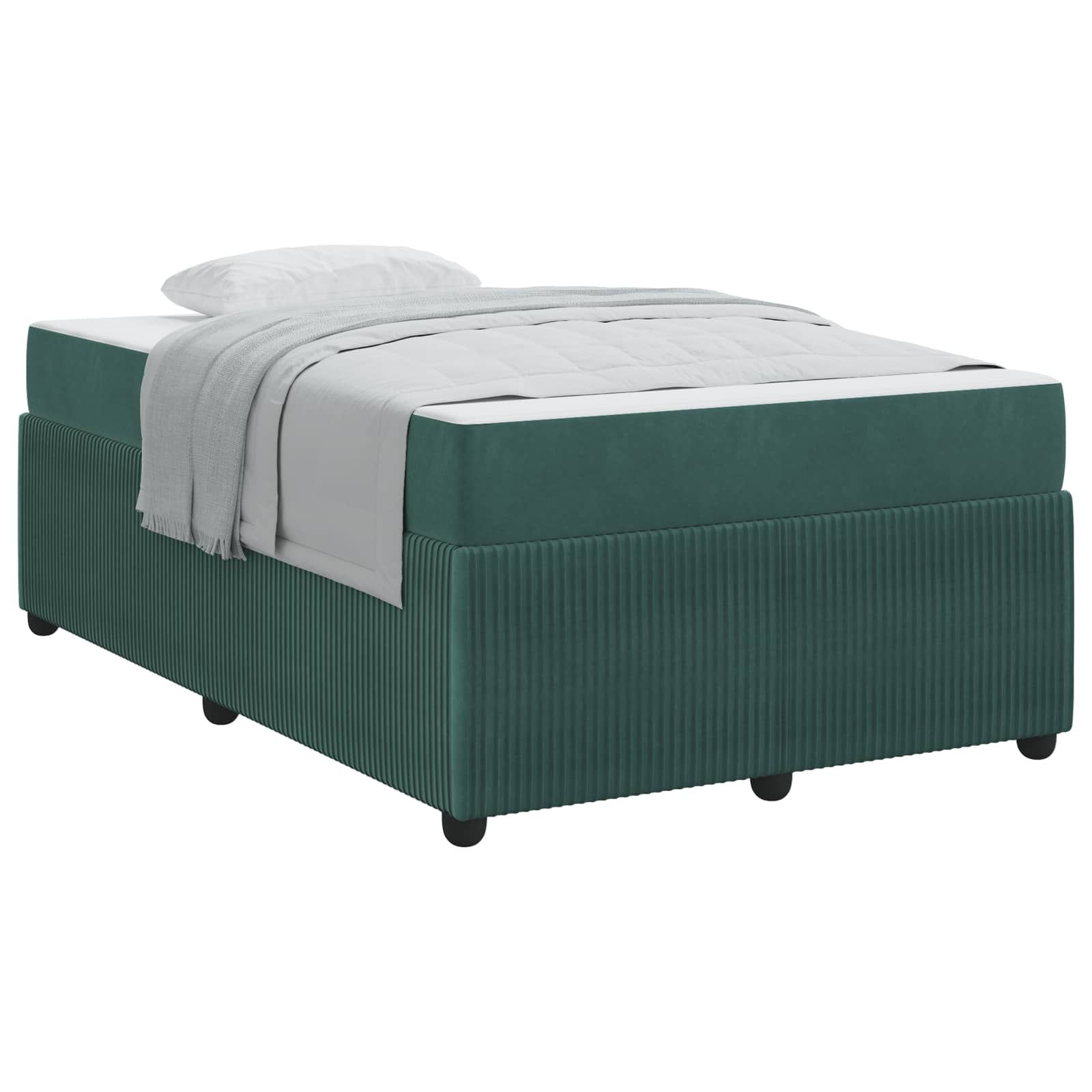 Struttura del letto Verde Scuro 120 x 200 cm Tessuto | homemem39