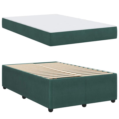 Struttura del letto Verde Scuro 120 x 200 cm Tessuto | homemem39