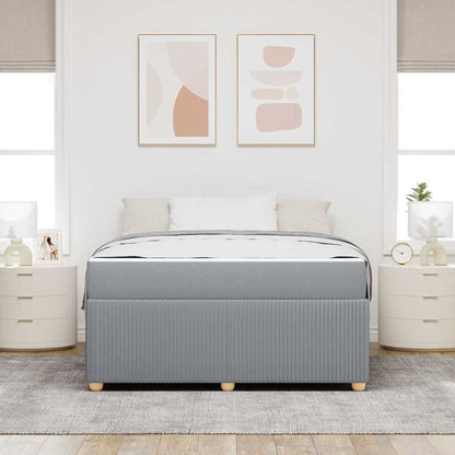 Struttura del letto Grigio chiaro 140 x 200 cm Tessuto