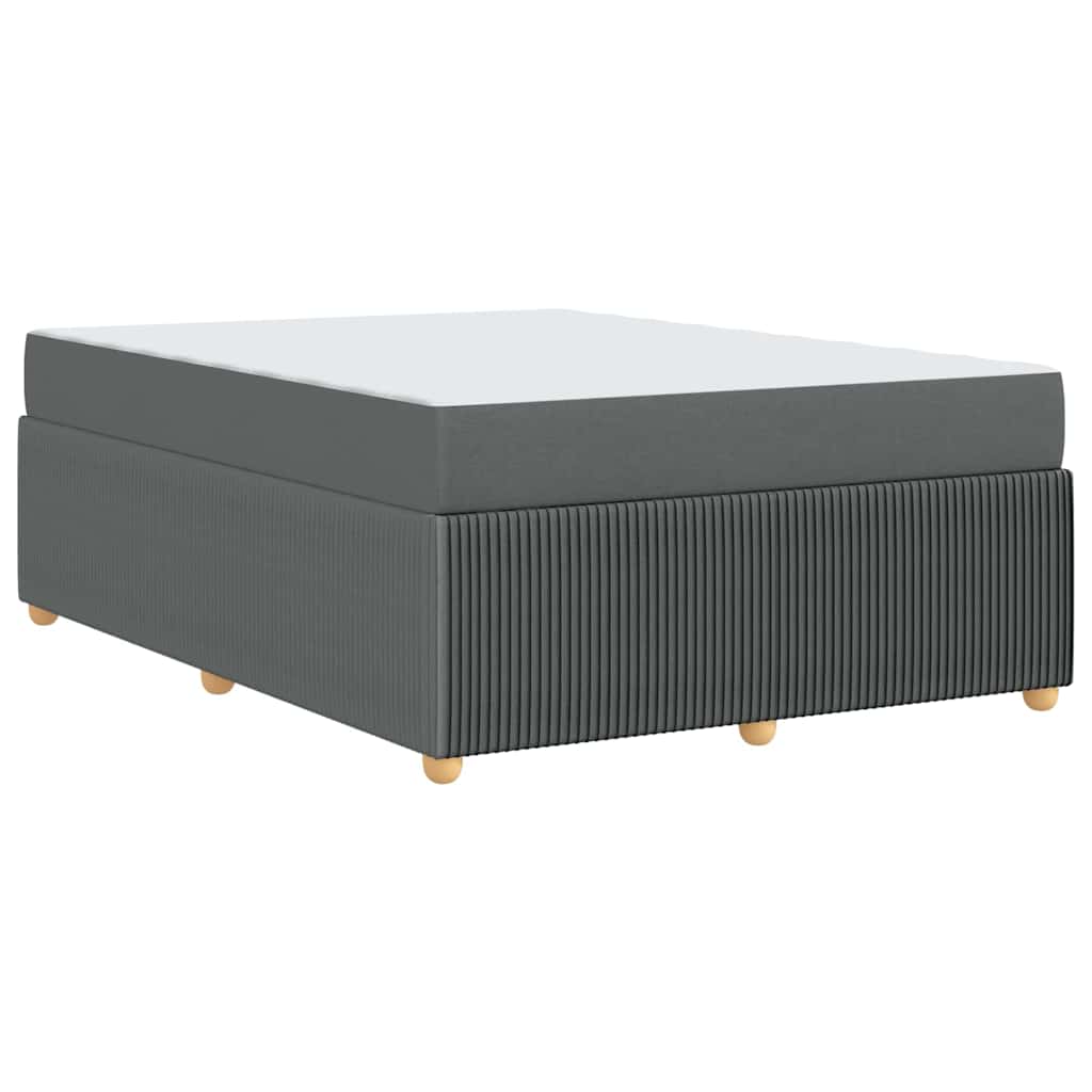 Struttura del letto Grigio scuro 140 x 200 cm Tessuto | homemem39