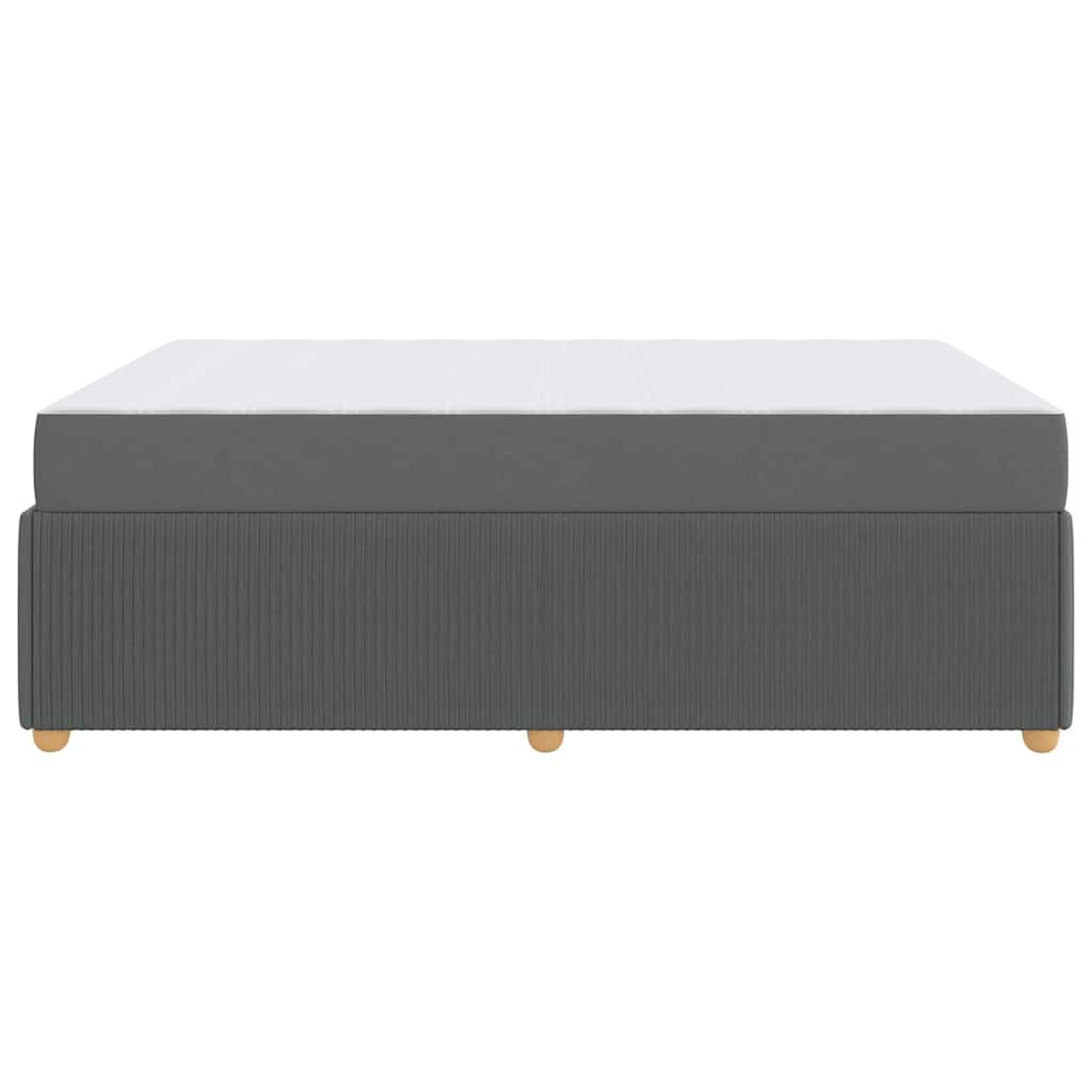 Struttura del letto Grigio scuro 140 x 200 cm Tessuto | homemem39