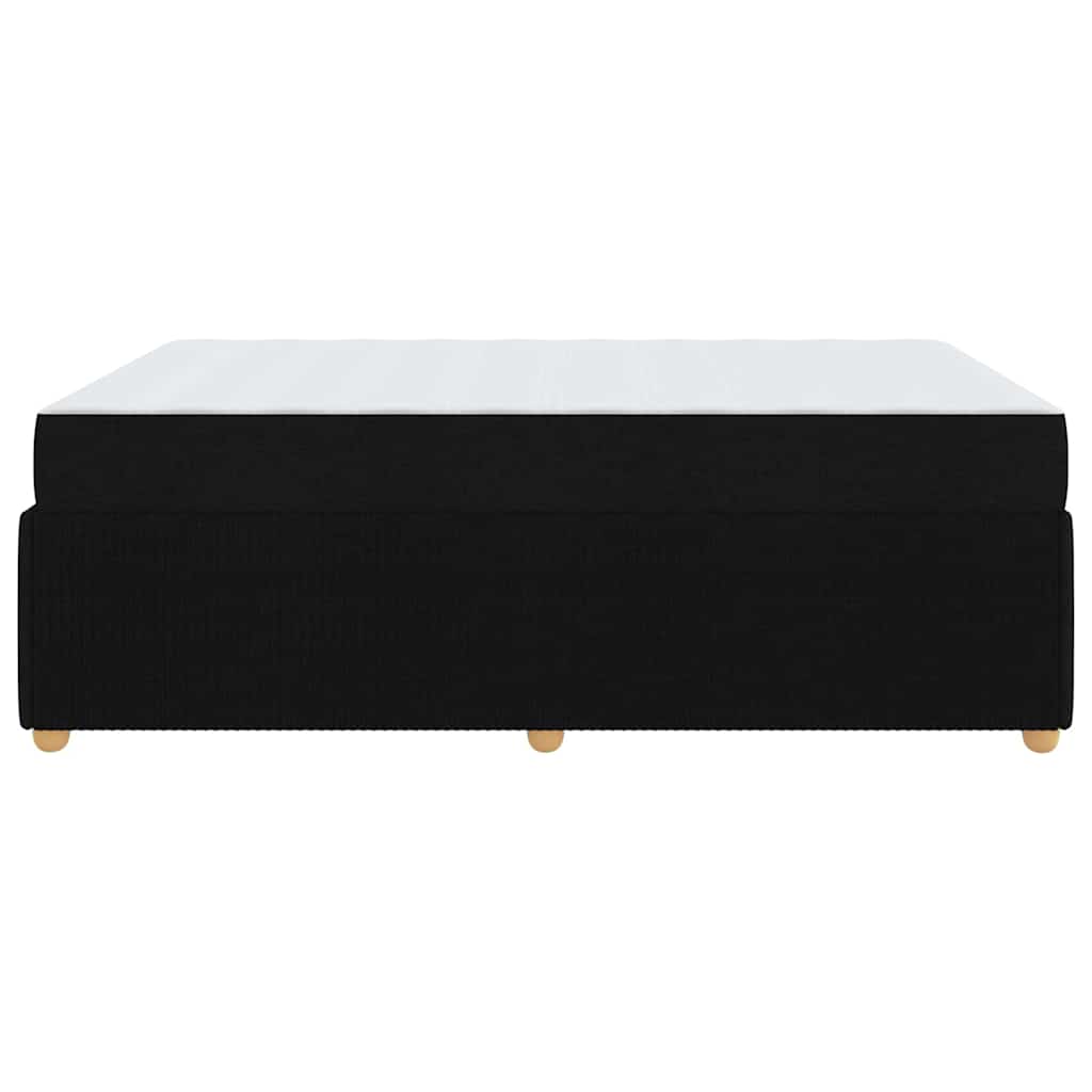 Struttura del letto con materasso Nero 140 x 200 cm Tessuto | homemem39