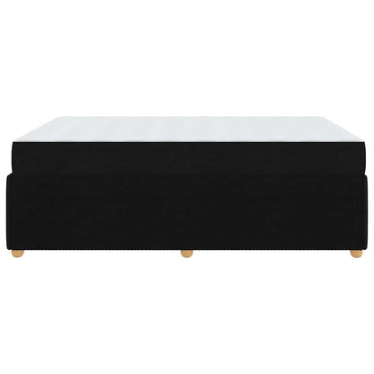 Struttura del letto con materasso Nero 140 x 200 cm Tessuto | homemem39