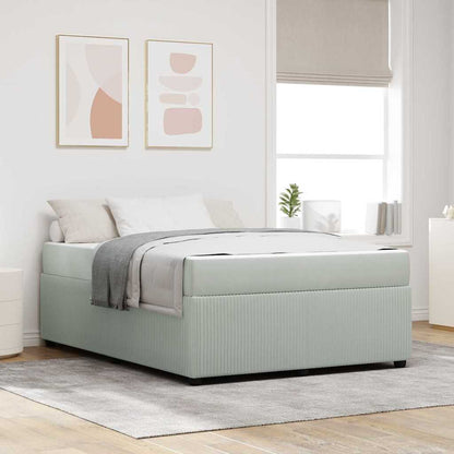Struttura letto con materasso Grigio chiaro 140 x 200 cm