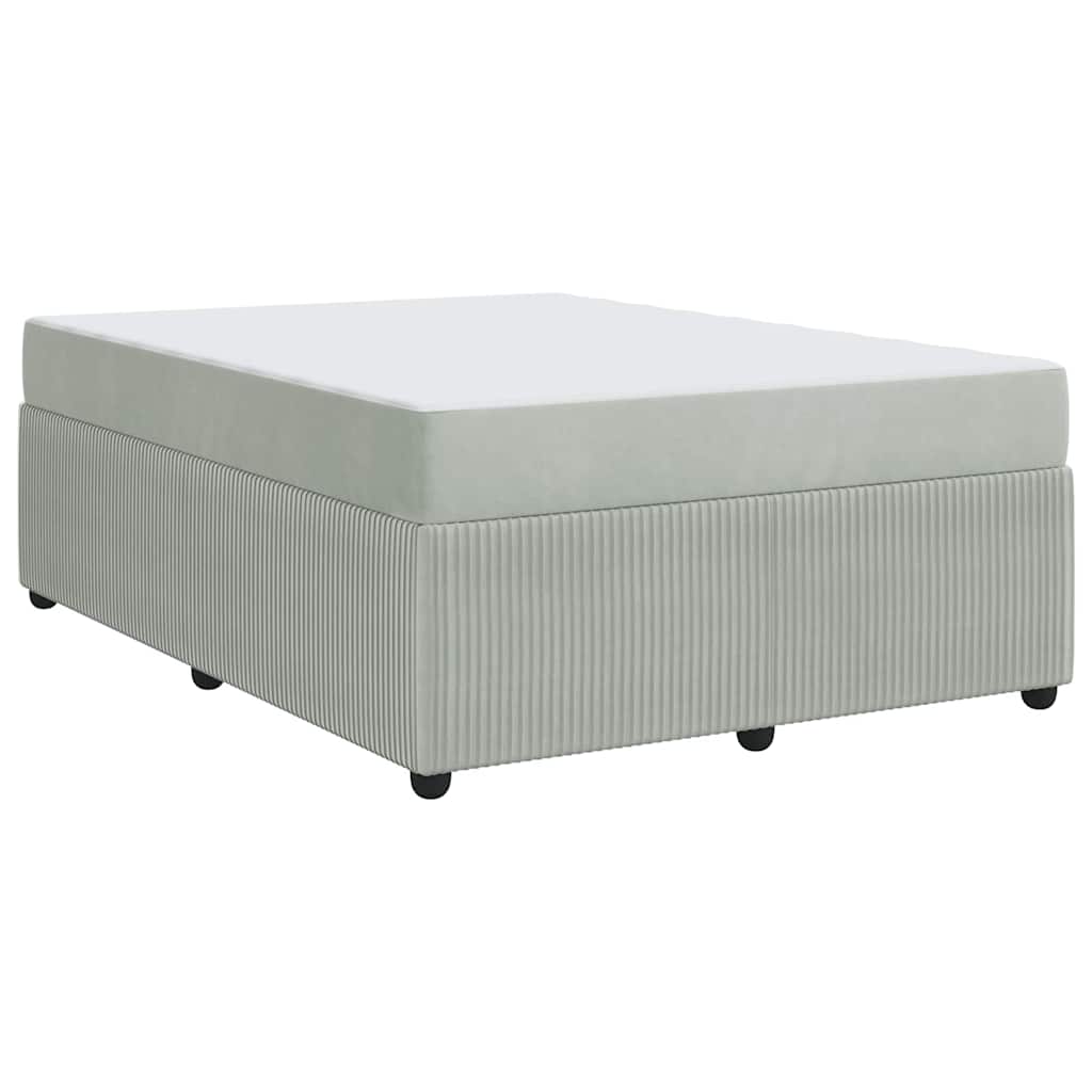 Struttura letto con materasso Grigio chiaro 140 x 200 cm