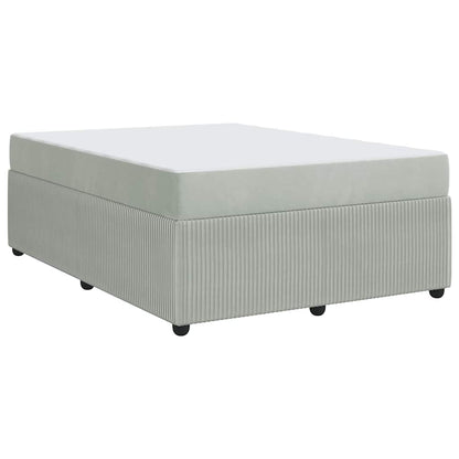 Struttura letto con materasso Grigio chiaro 140 x 200 cm