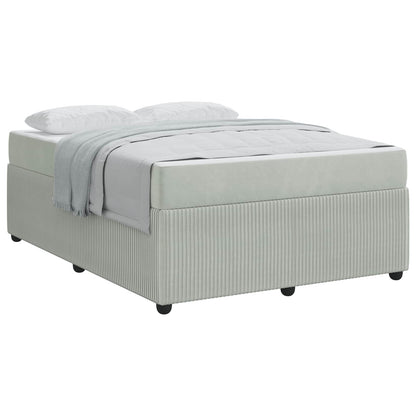 Struttura del letto Grigio chiaro 140 x 200 cm Tessuto | homemem39