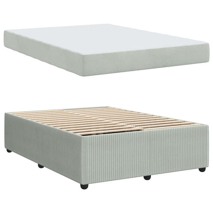 Struttura letto con materasso Grigio chiaro 140 x 200 cm