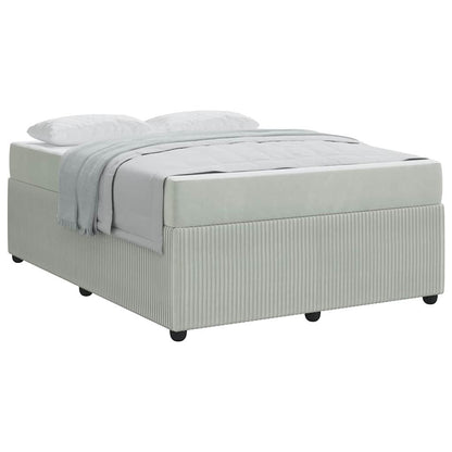 Struttura letto con materasso Grigio chiaro 140 x 200 cm