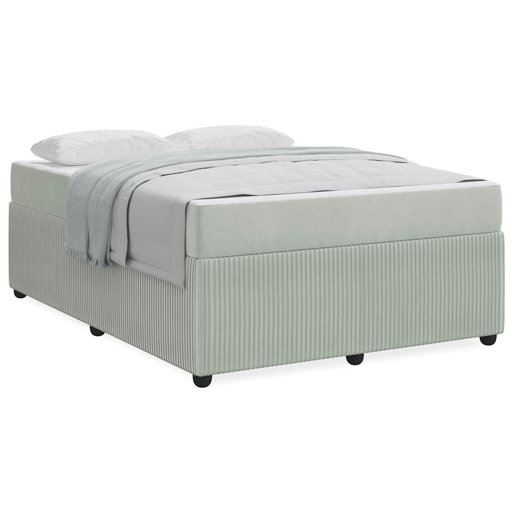 Struttura letto con materasso Grigio chiaro 140 x 200 cm