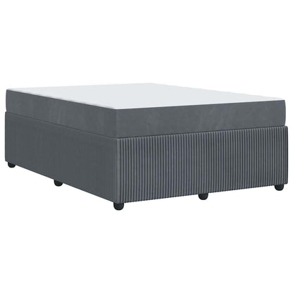 Struttura del letto Grigio scuro 140 x 200 cm Tessuto | homemem39