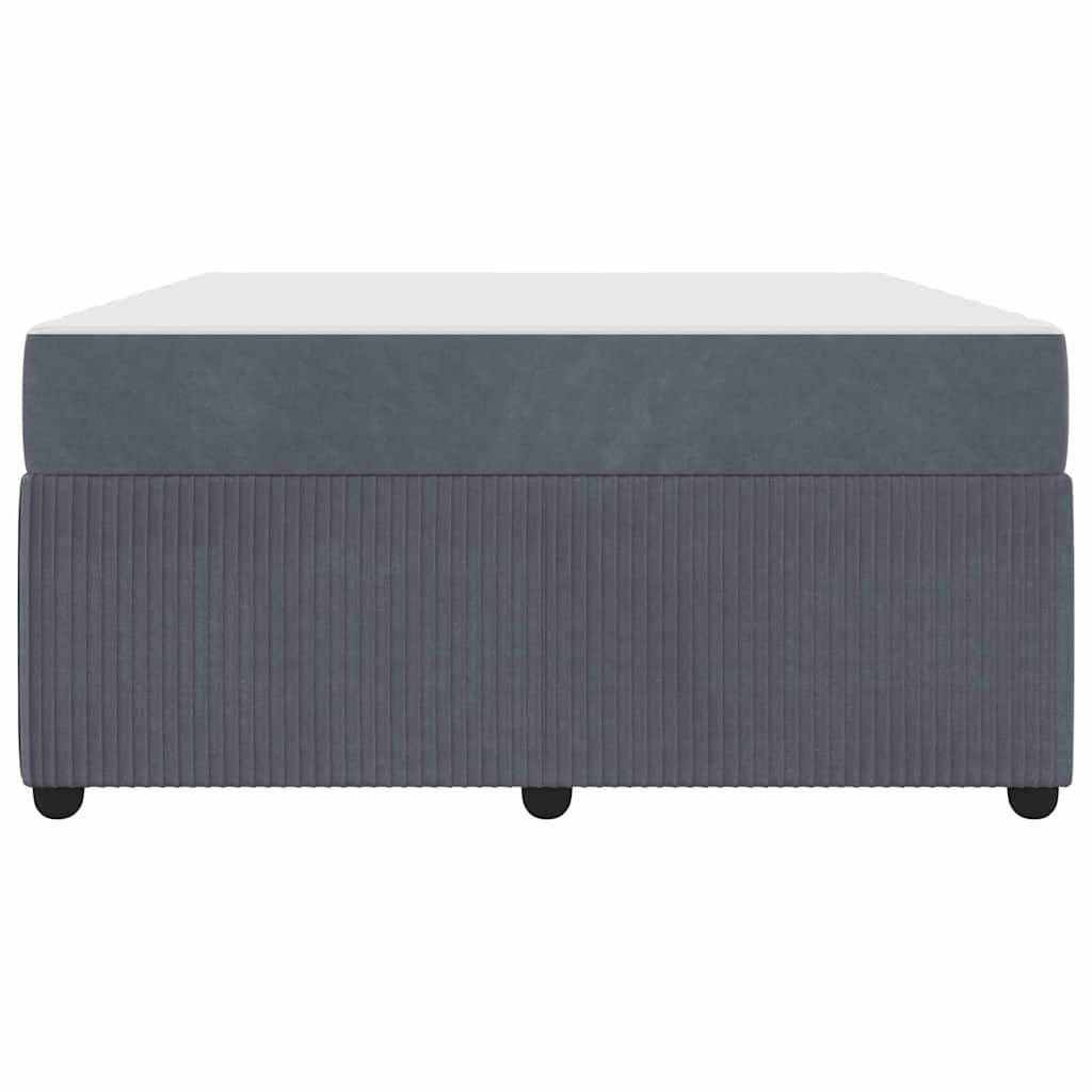 Struttura del letto Grigio scuro 140 x 200 cm Tessuto | homemem39