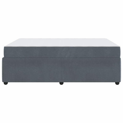 Struttura del letto Grigio scuro 140 x 200 cm Tessuto | homemem39