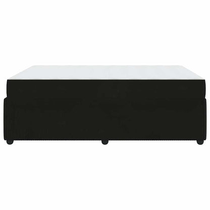 Struttura del letto con materasso Nero 140 x 200 cm Tessuto | homemem39